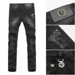 versace denim jeans pantalons longs jeunesse medusa pocket